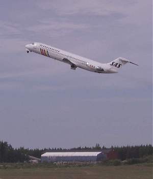 DC9 takeoff